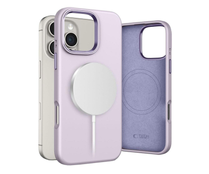 Etui do telefonów TECH-PROTECT Silicone Pure Magsafe do iPhone 16 Pro Max mauve 5906302372614